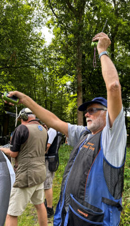 Mad dog directing traffic