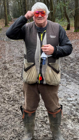 Darrell watering the plants
