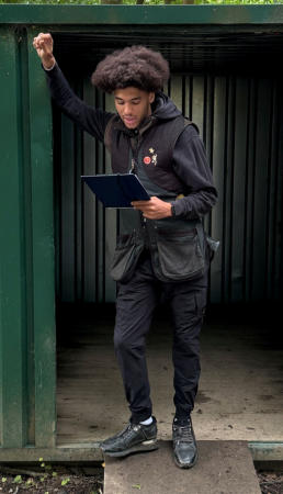 Tyler giving the safety briefing